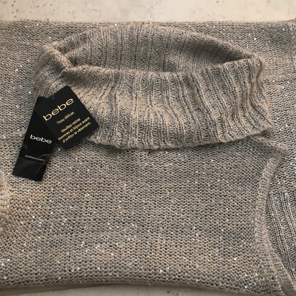 BEBE SEQUIN COWL NECK SWEATER XS - Final offer - Picture 4 of 4